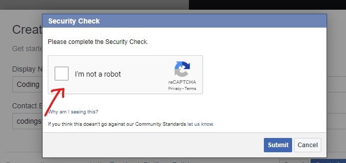 facebook app check robotics