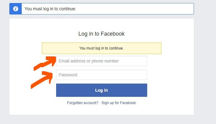 facebook app login with fb account