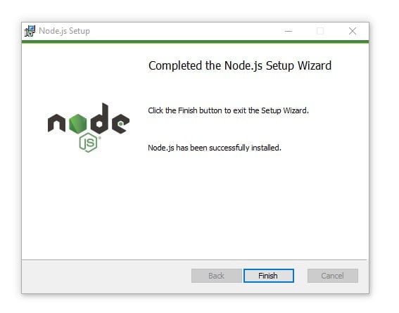 download & install node.js 