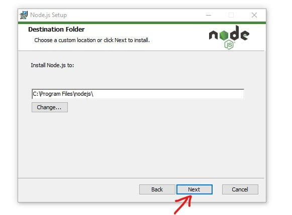 download & install node.js 