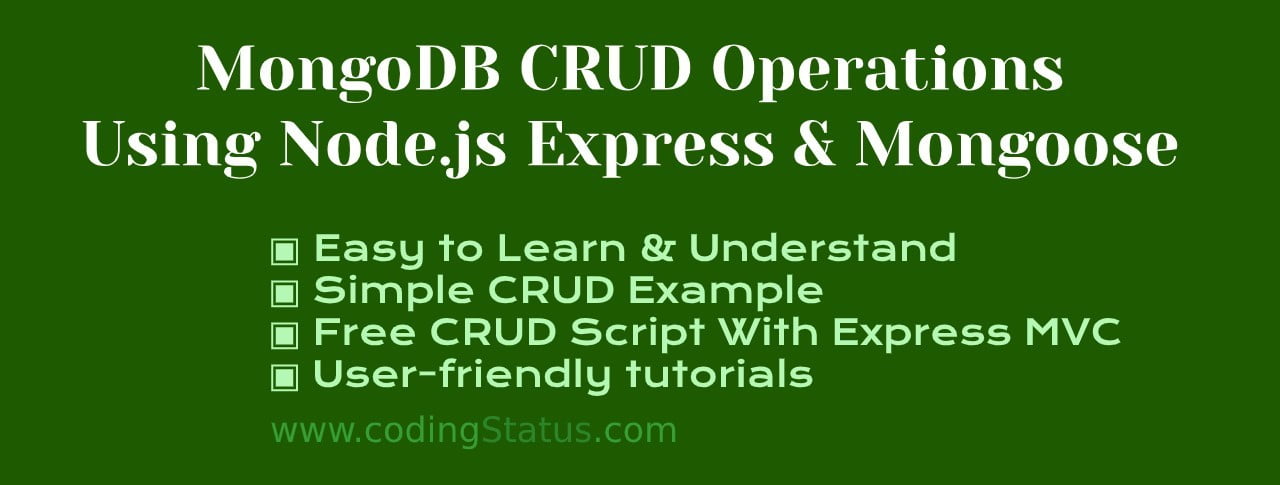 mongodb crud operations