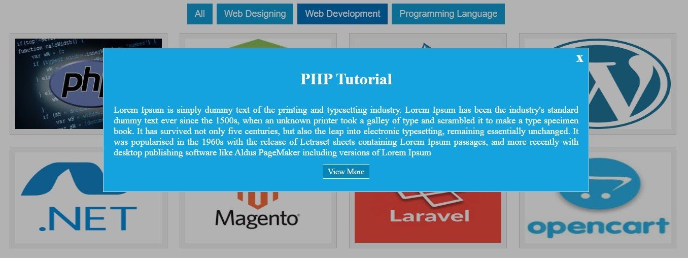 portfolio gallery using jquery