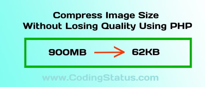 compress image size using php