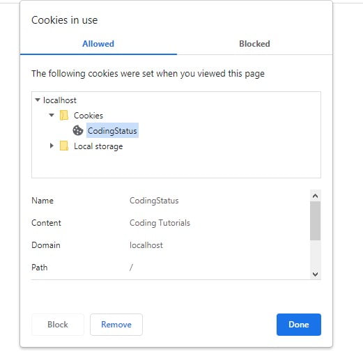 saved cookie consent with javascript